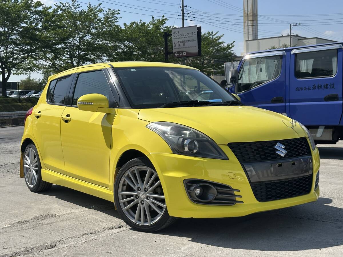 スイスポスイフトスポーツ 6速マニュアル！予備検付き！スズキ ZC32S 走りのマニュアル ！ ナビテレビ！