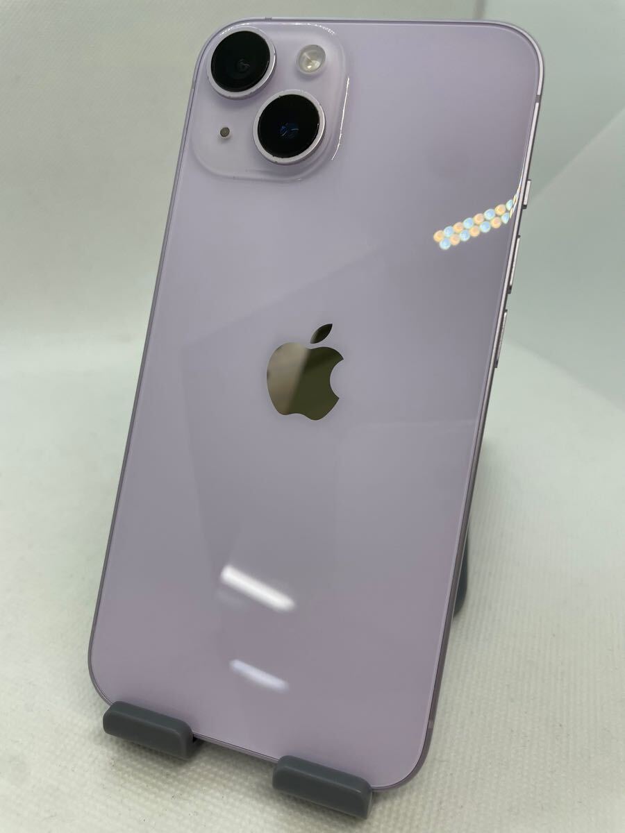 美品】iPhone14 128GB パープル SIMフリー 箱、充電ケーブル付き 美品】iPhone14 128GB パープル SIMフリー 箱、充電ケーブル付き