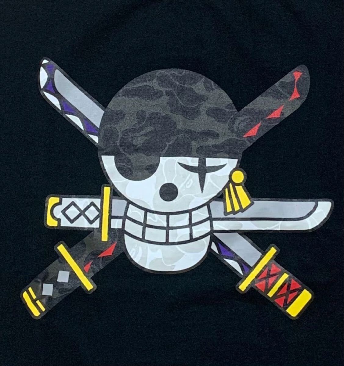 激レア APE ONE PIECE ワンピース ゾロ フラッグ Tシャツ L