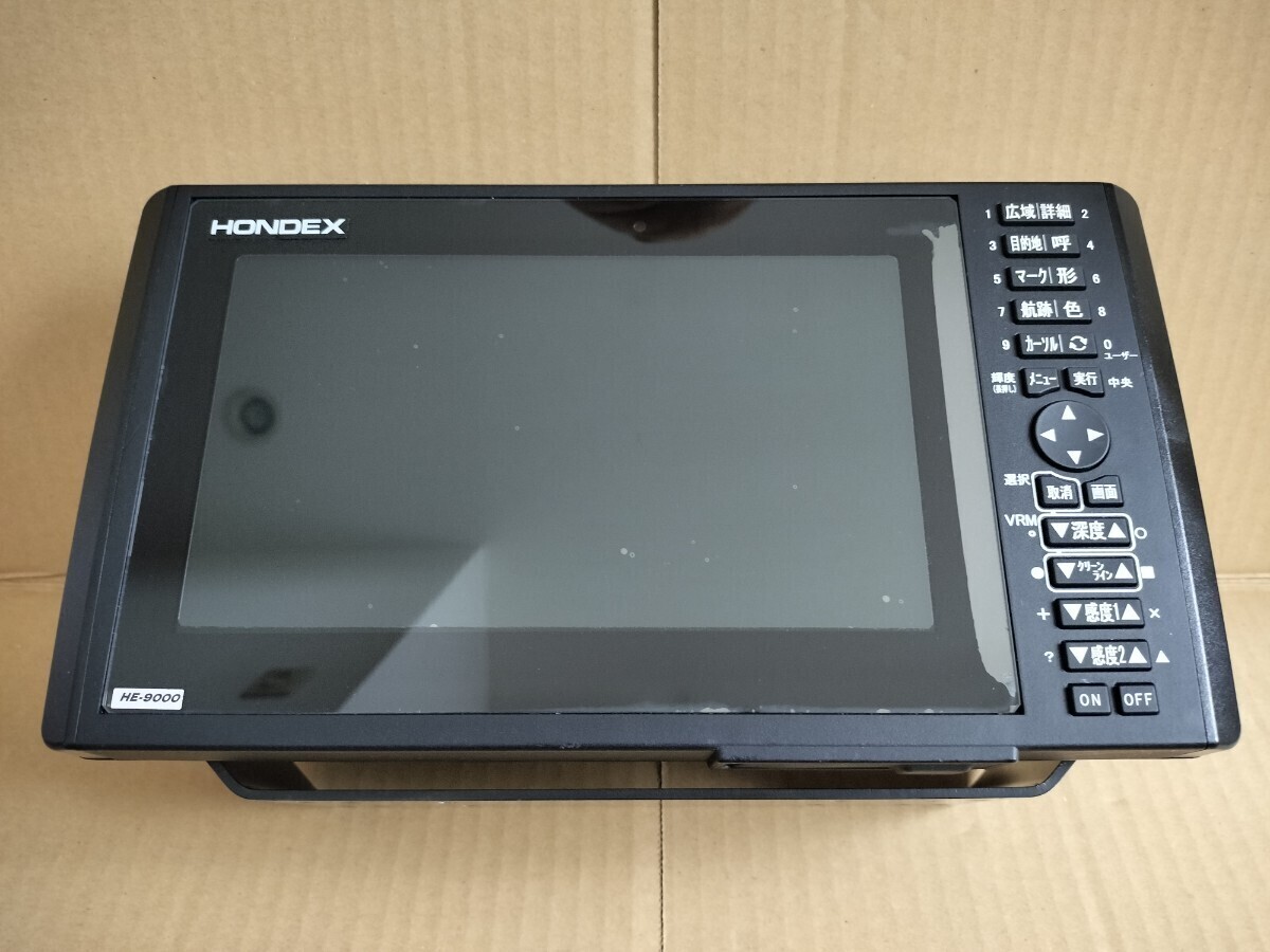 ホンデックス HONDEX 現行型魚探 HE-9000 中古 通常振動子