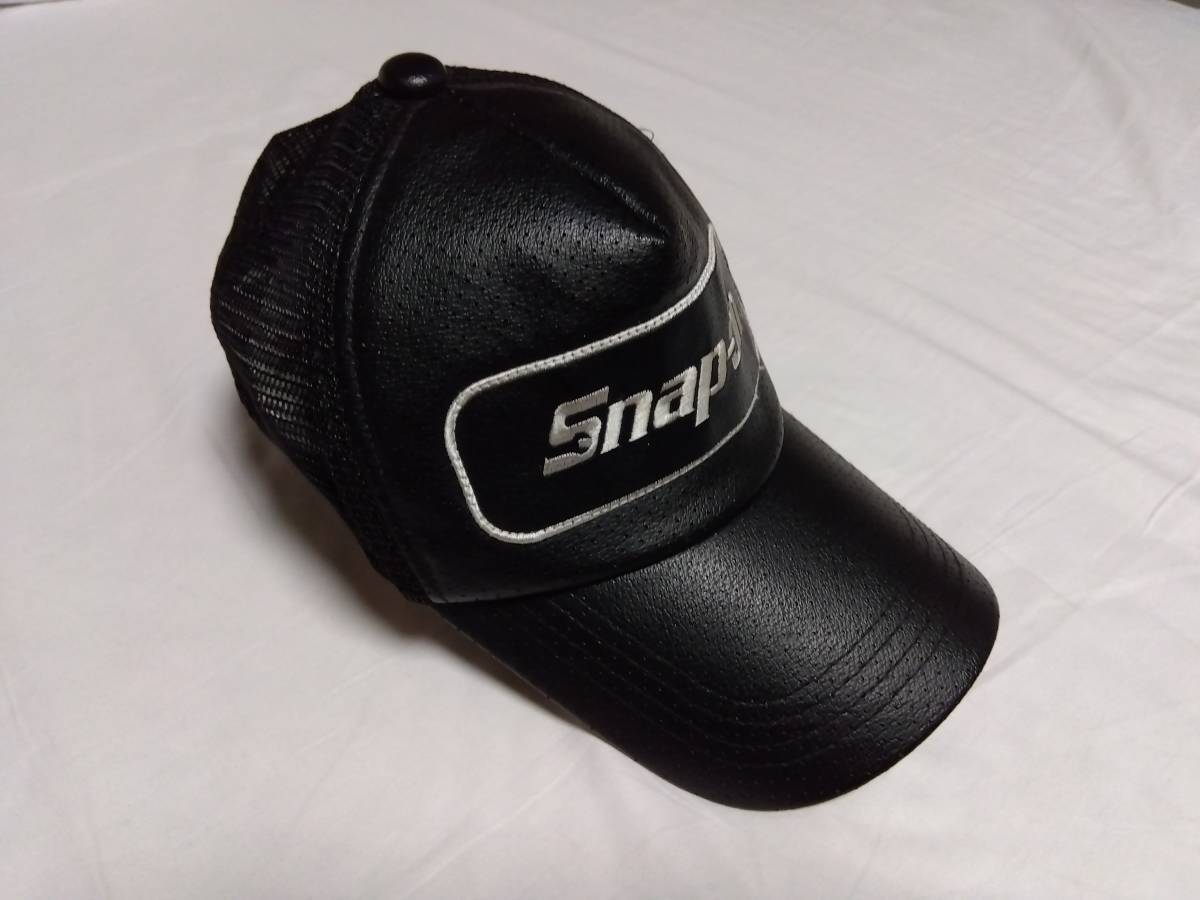 Snap-on スナップオン レザーキャップ 帽子 ベースボールキャップ 舊ロゴ キャップ