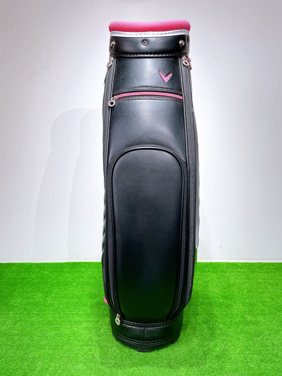 ☆Callaway レディース☆キャディバッグ キャロウェイ キャディー バック ゴルフ カート 5口 レディス 黒 ピンク ゴルフバッグ 女性用