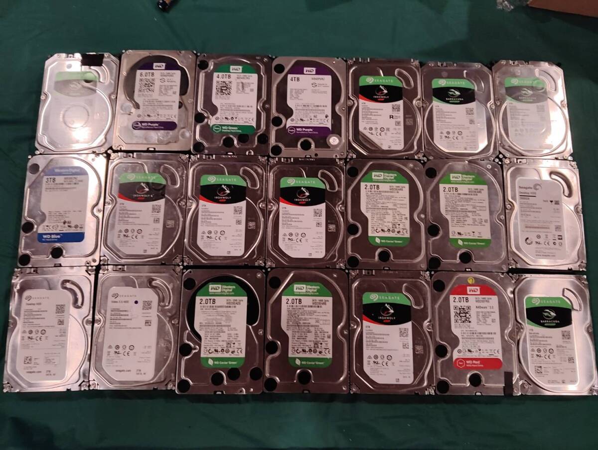 HDD６tb２４tb5　3tb５　2tb８　1tb１ジャンク