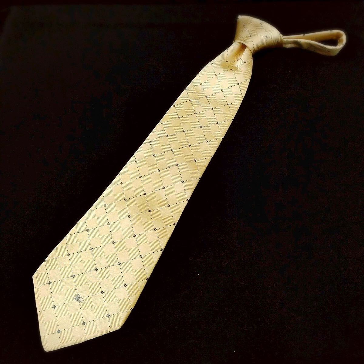 【超美品】バーバリー●Burberry●1円●シルク●LONDON●ブラウン●ブランドネクタイ●イタリア●ホースマーク●ロンドン●參考価格4萬(wàn)円