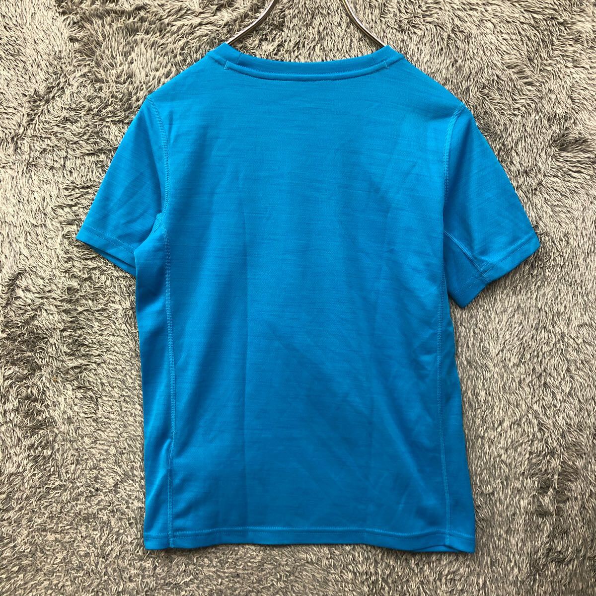 NIKE ナイキ 半袖Tシャツ 半袖カットソー サイズM ブルー 青 ドライ生地 ロゴ スポーツウェア レディース トップス 最落なし（J）