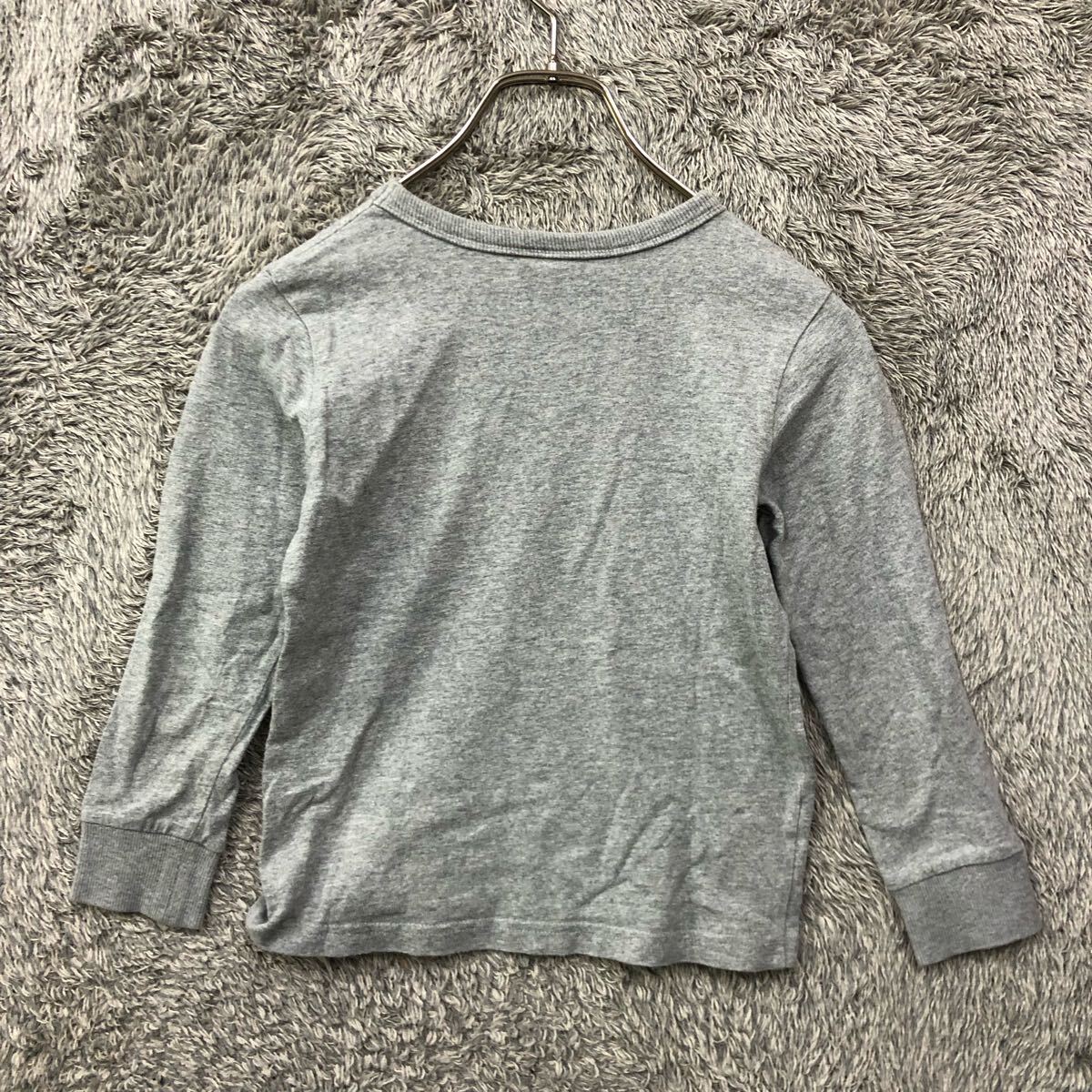 champion Champion long T футболка с длинным рукавом cut and sewn размер 120 серый передний Logo принт Kids ребенок одежда tops нет максимальной ставки (K)