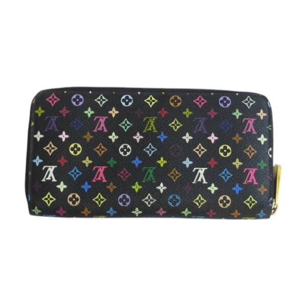 LOUIS VUITTON ルイヴィトン M60275 舊型 ジッピーウォレット ヴィオレ モノグラム?マルチカラー 長財布 中古品 used AB
