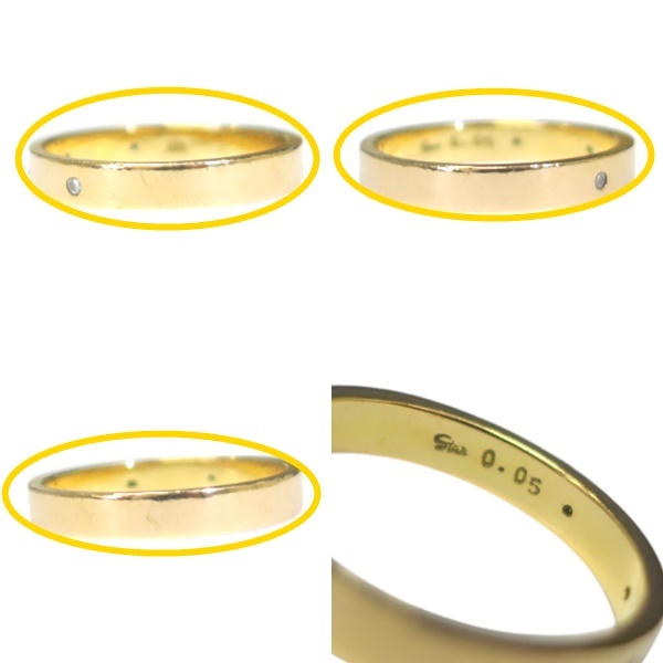 STAR JEWELRY スタージュエリー K18PG 4Pダイヤ デザイン リング 指輪 約13号 約3.4g【送料無料】中古品 used AB_画像3