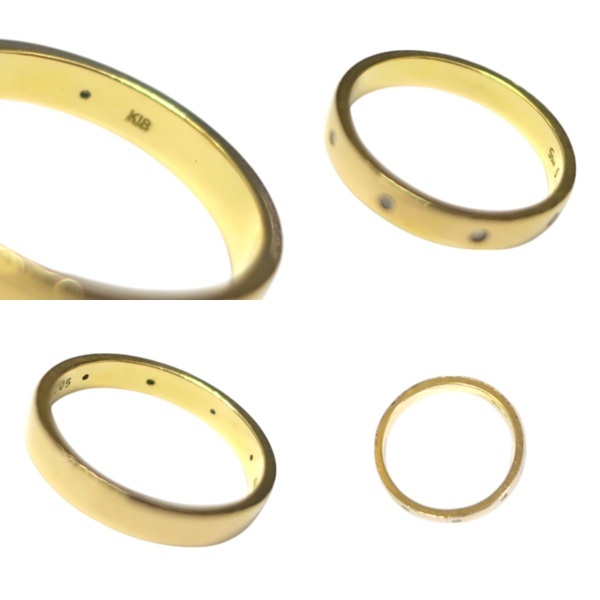 STAR JEWELRY スタージュエリー K18PG 4Pダイヤ デザイン リング 指輪 約13号 約3.4g【送料無料】中古品 used AB_画像4