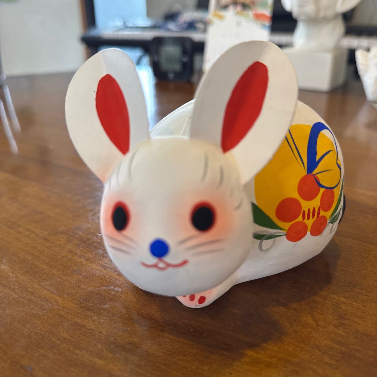 郷土玩具 置物 縁起物 張子　ウサギ　