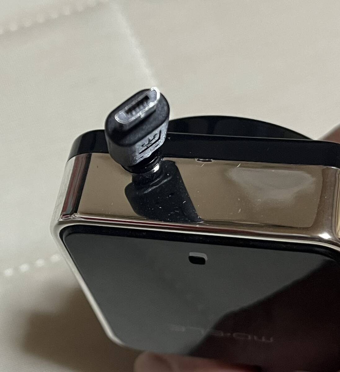 【USBタイプB・リール式充電器】コード73cm_画像2