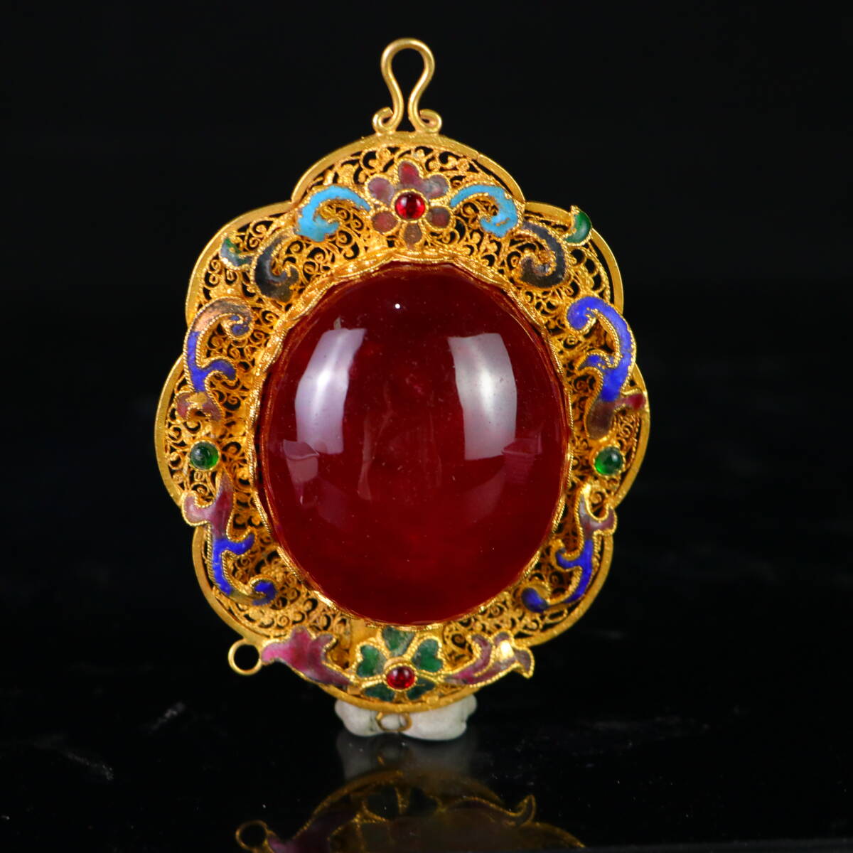 真作/羽多埜貞史/山水図/掛軸☆宝船☆AB-814