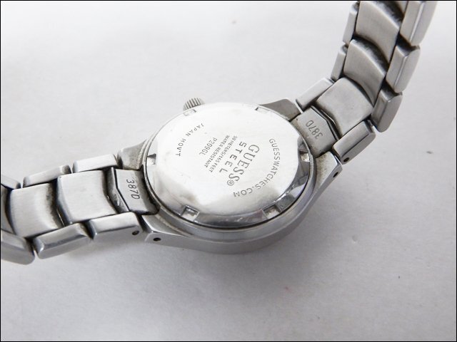  рабочий товар GUESS/ Guess * женские наручные часы /P209GL* Date кварц серебряный циферблат SS корпус только 