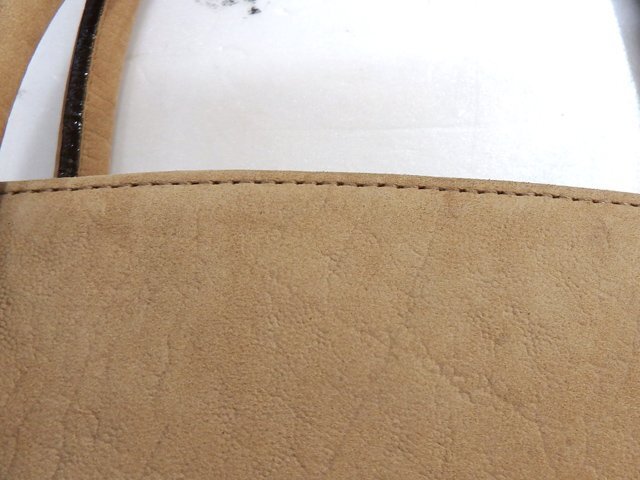 アンクライン ANNE KLEN ハンドバッグ 象/エレファントレザー ベージュ系■トートバッグ