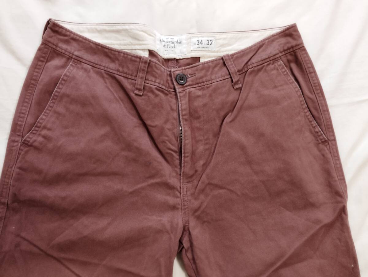 Abercrombie&Fitch　チノパン　W３４