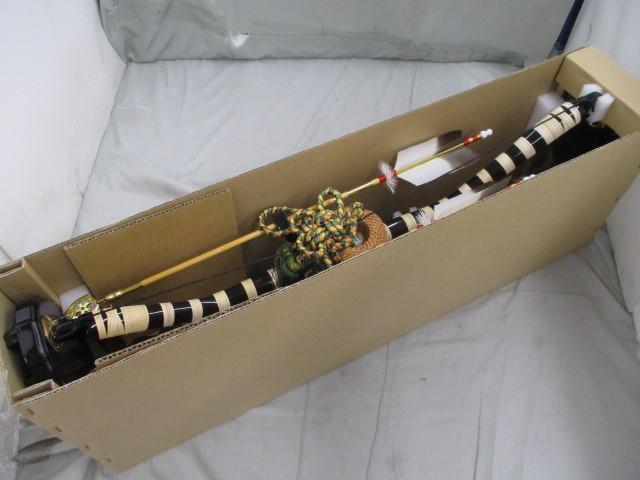 新品 五月人形 伯峰作 御弓太刀揃 新剣豪 23号 端午の節句