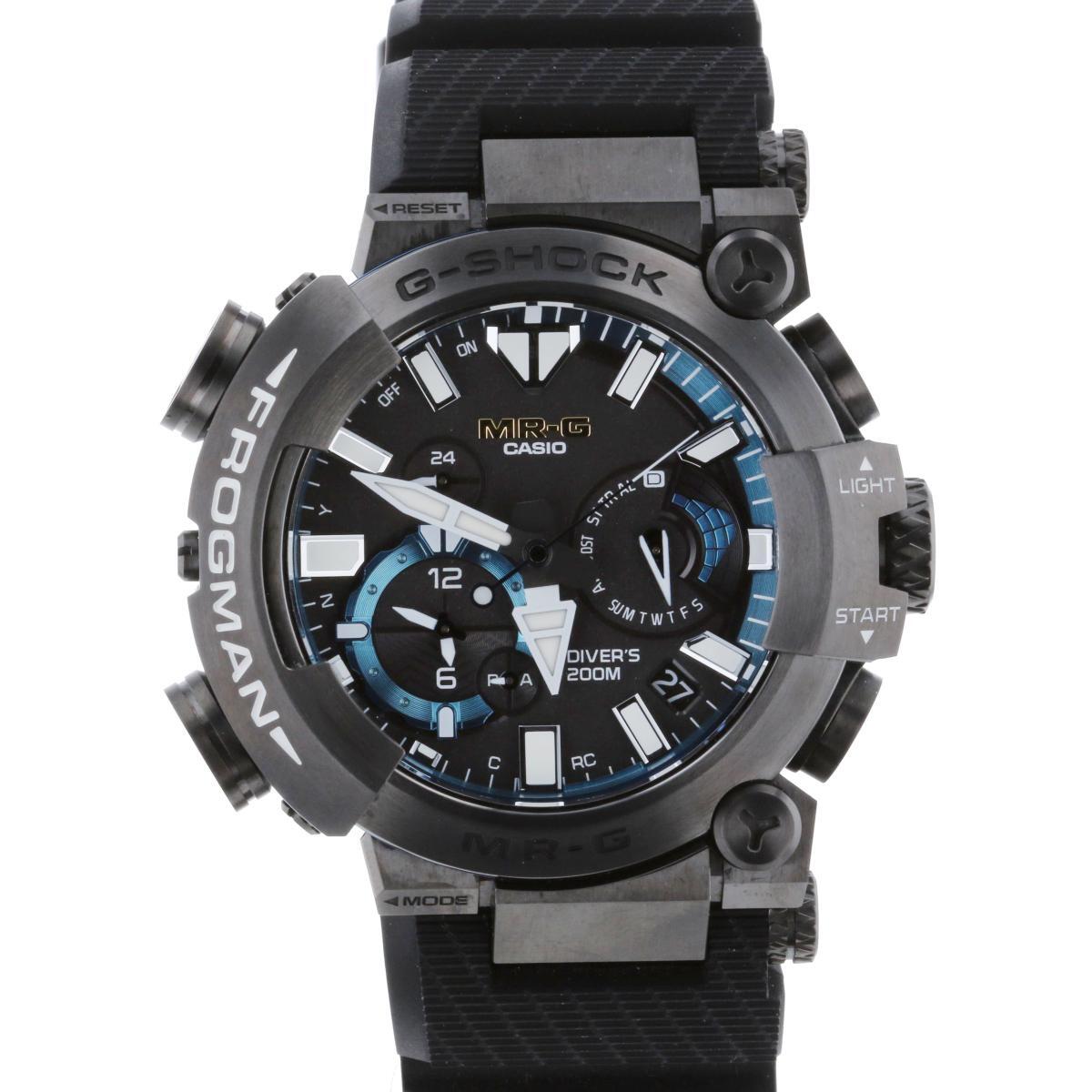 【最終値下げ】CASIO カシオ 時計 ソーラー/メンズ FROGMAN フロッグマン ブラック Titanium/rubber チタン ラバー MRG-BF1000R-1AJR