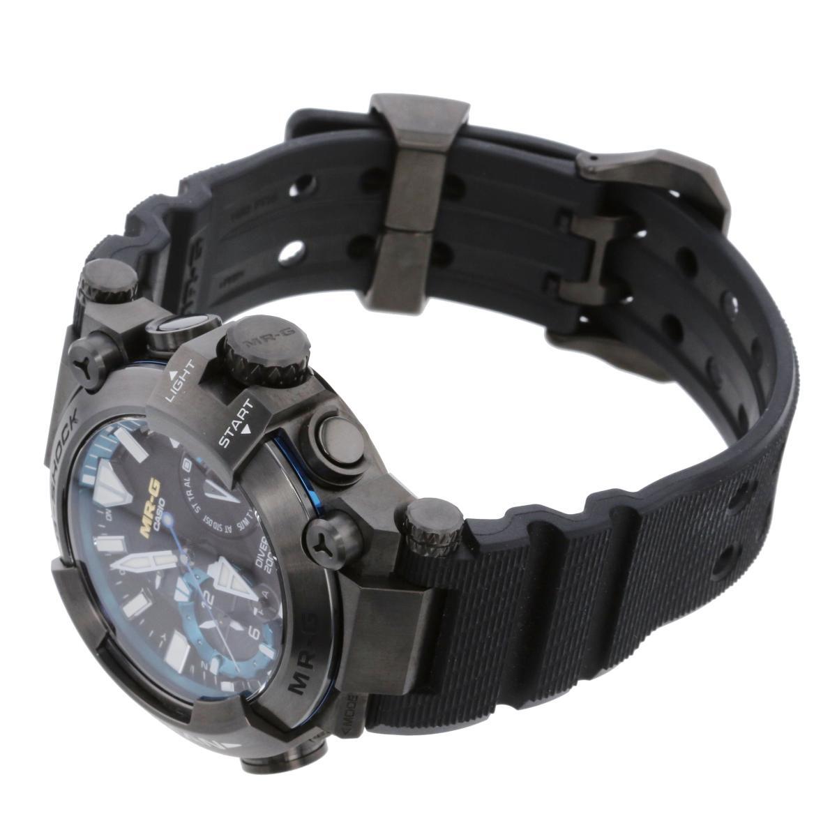 【最終値下げ】CASIO カシオ 時計 ソーラー/メンズ FROGMAN フロッグマン ブラック Titanium/rubber チタン ラバー MRG-BF1000R-1AJR