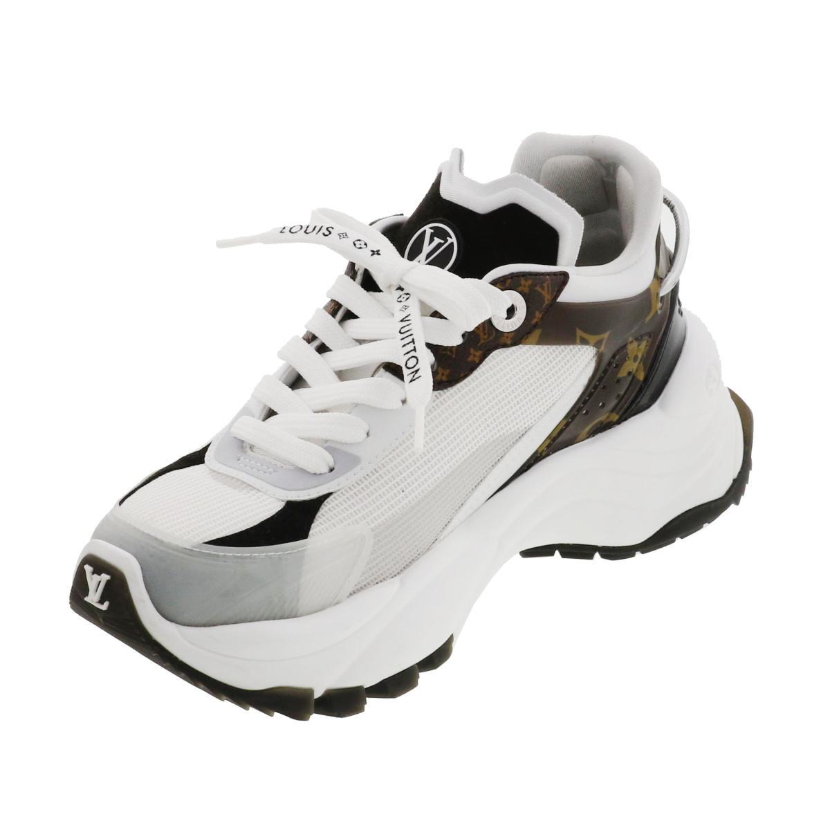 【美品】【RI】LOUIS VUITTON ルイヴィトン 靴 靴/レディース 1AASDB White/ホワイト ラン 55 スニーカー