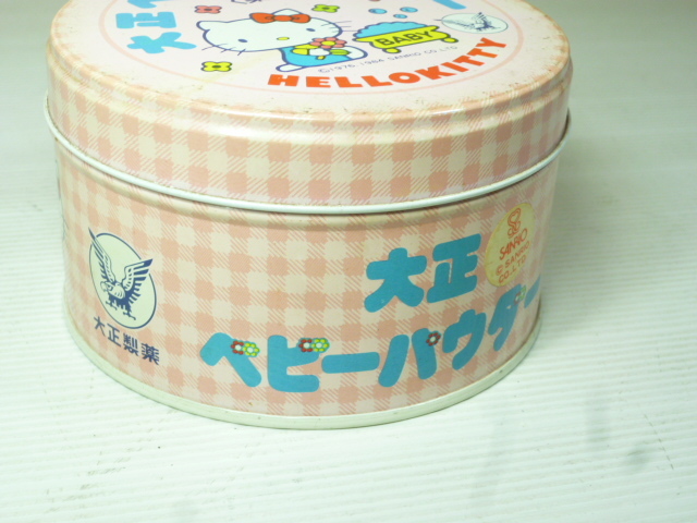 ハローキティ 大正 ベビーパウダー 空き缶 サンリオ 昭和レトロ 当時物_画像3