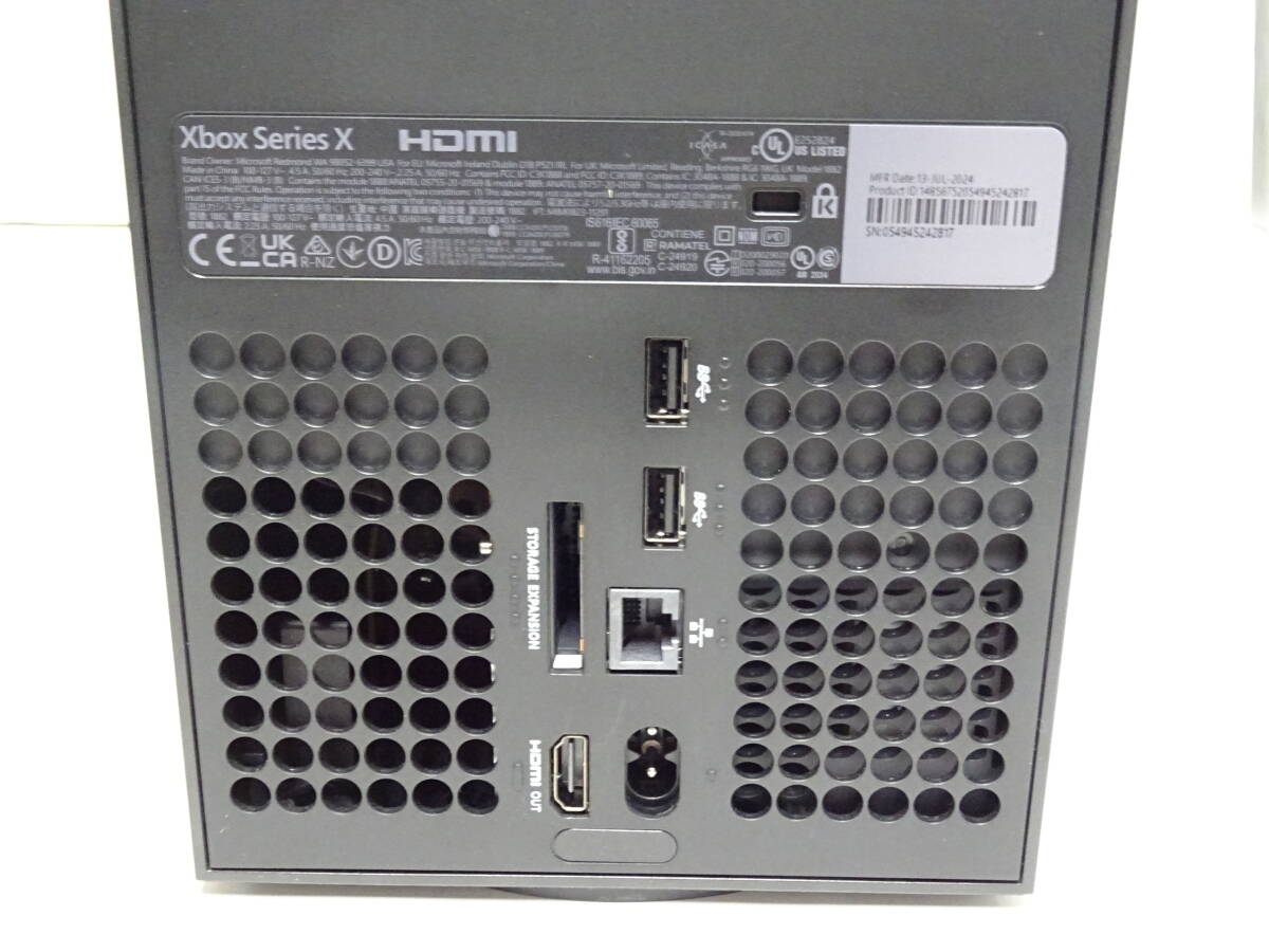 【通電のみ確認/ジャンク扱い】GH-497◆Microsoft マイクロソフト XBOX Series X 1TB 中古品_画像4