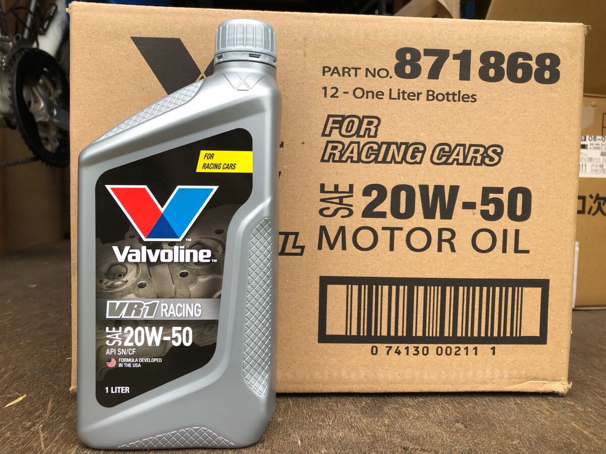 valvoline バルボリン VR1 Racing SAE20W-50 鉱物油　9本+オマケ1/2本 