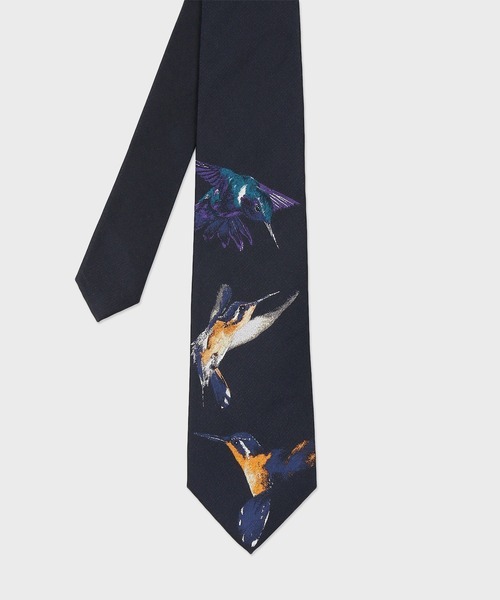 ☆新品未使用☆PAUL SMITH COLLECTION バード ジャカード ネクタイ / 134769 SD☆ネイビー☆鳥柄☆シルク100％☆剣先幅8.0㎝☆定価19,800円