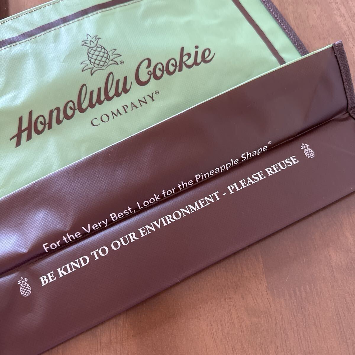 HAWAII ハワイ ホノルルクッキー エコバッグ 小サイズ トートバッグ 手提げ袋 ショッパー ショップ袋 レジ袋 オシャレ 可愛い レア 新品
