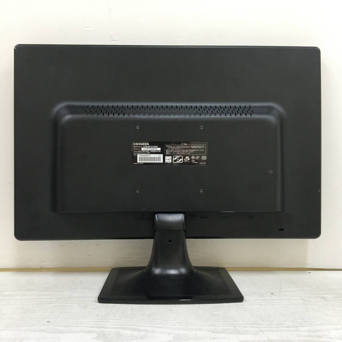 ☆I-O DATA MF223EBR ワイド液晶モニター 21.5インチ フルHD（1920x1080） 入力端子『HDMI/DVI/D-Sub』 動作品の画像6