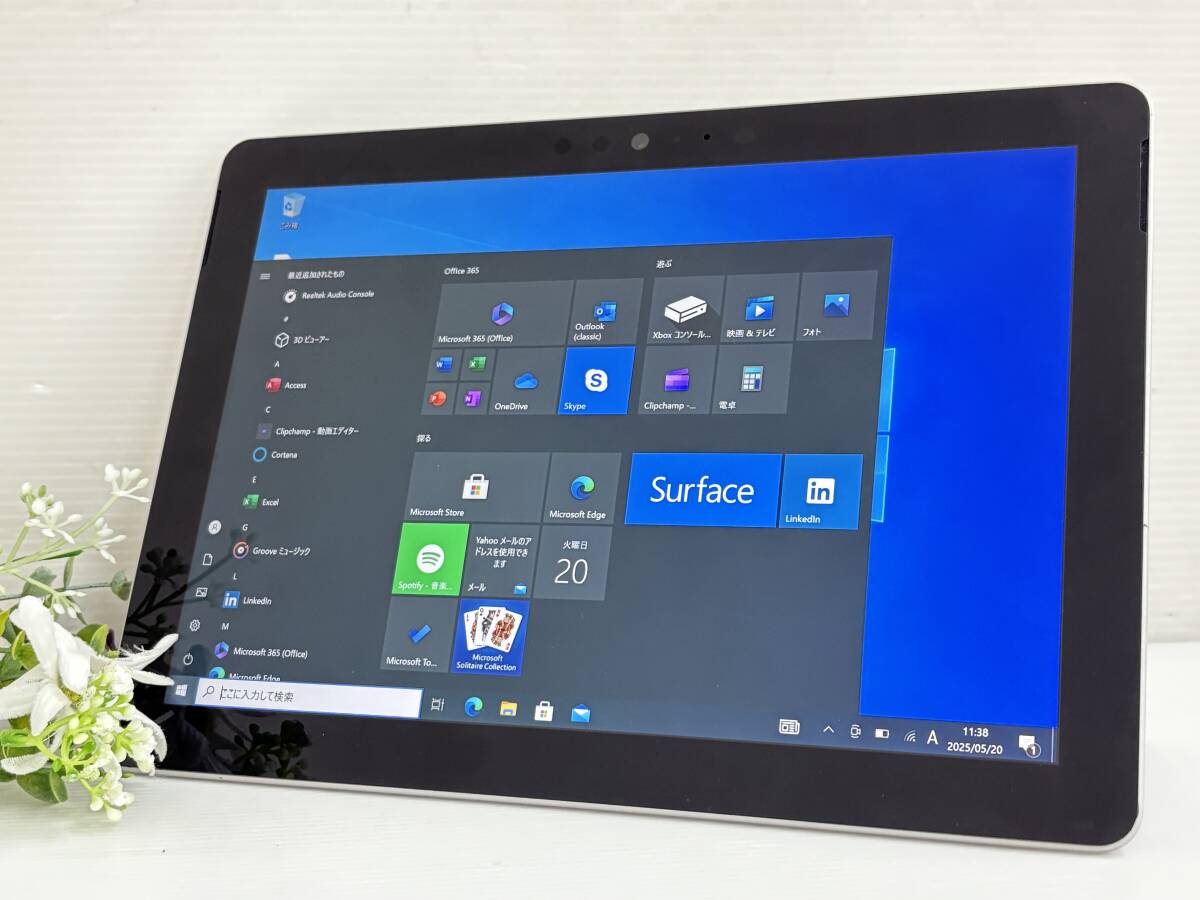 Windowsタブレット本体 Surface GO 4415Y/8GB/128GB Surface 【中古】Microsoft Go 1824 メモリ 8GB SSD 128GB