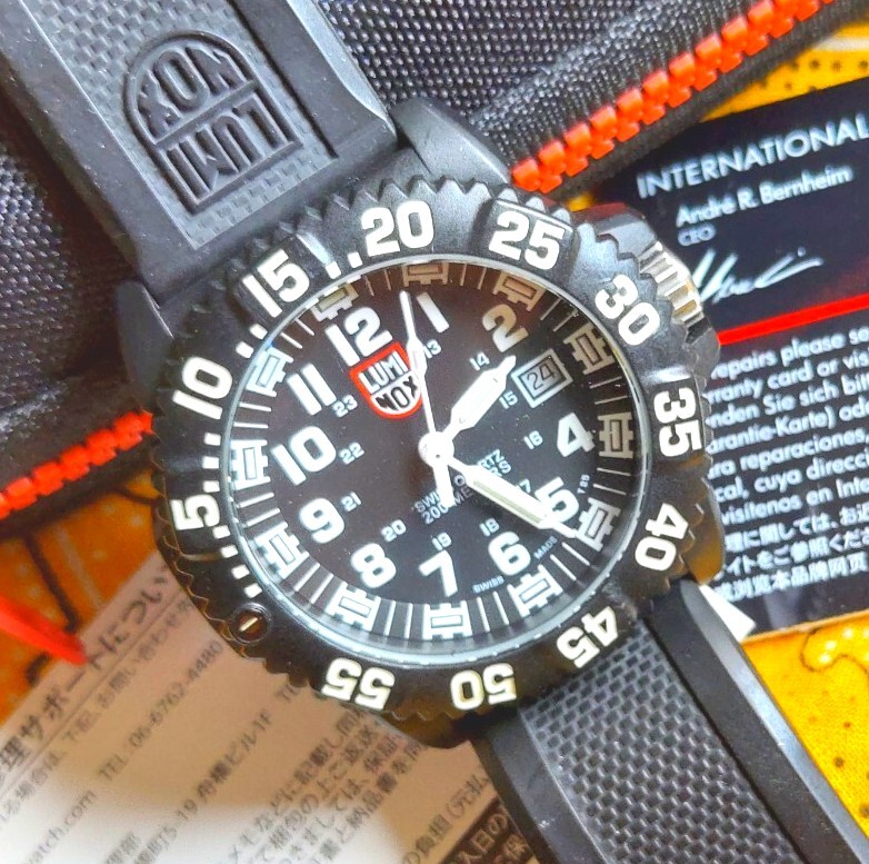 109.LUMINOX/ルミノック　3050/3950　カラーマーク　稼働品です。