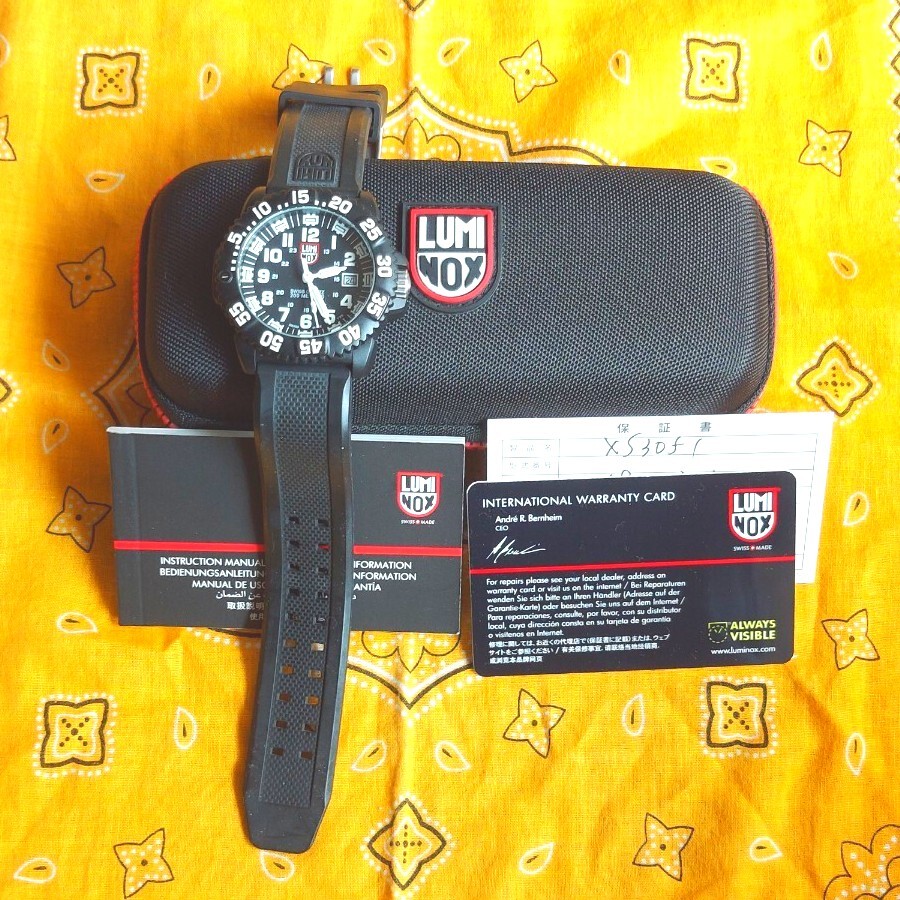 109.LUMINOX/ルミノック　3050/3950　カラーマーク　稼働品です。