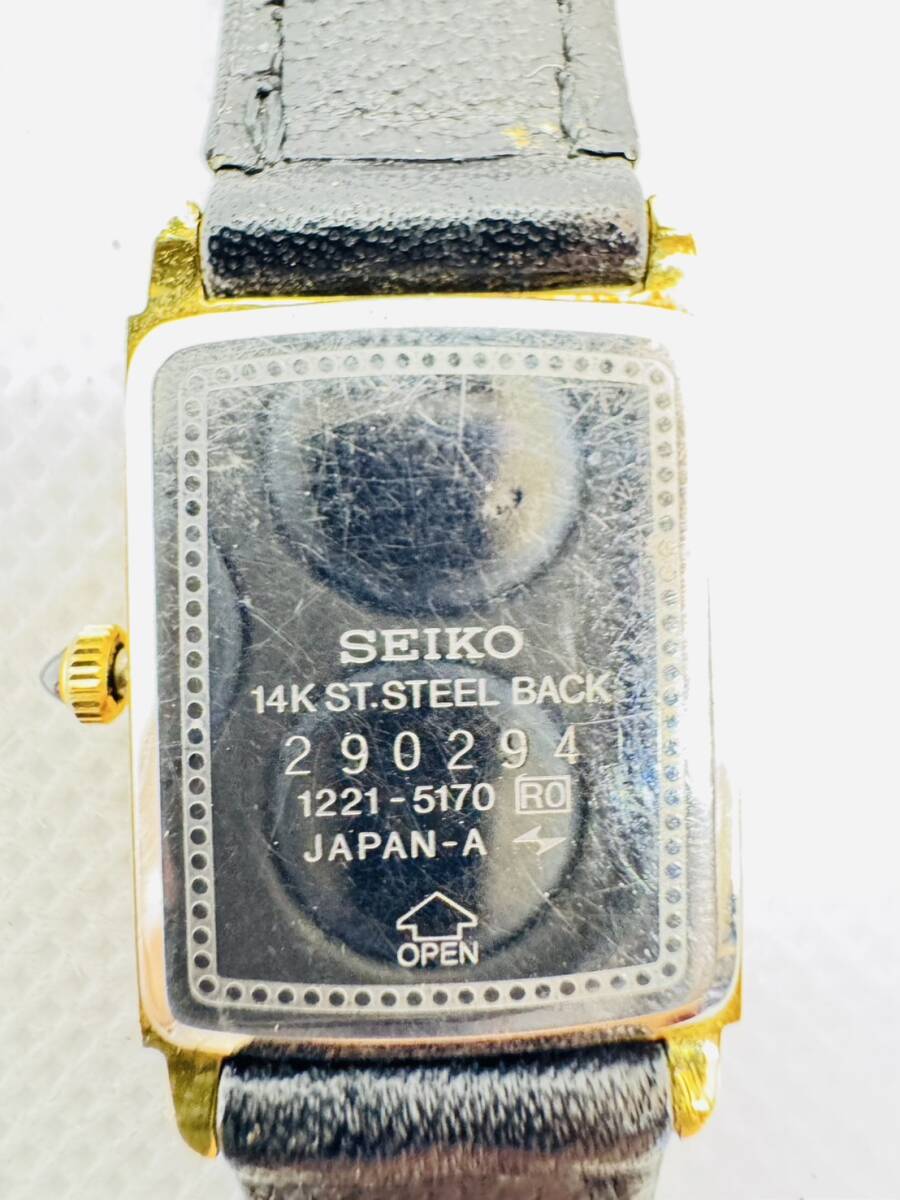 人気 ブランド チェック 1円☆不動☆【SEIKO】セイコー エクセリーヌ 1221-5170 クォーツ エクセリーヌ
