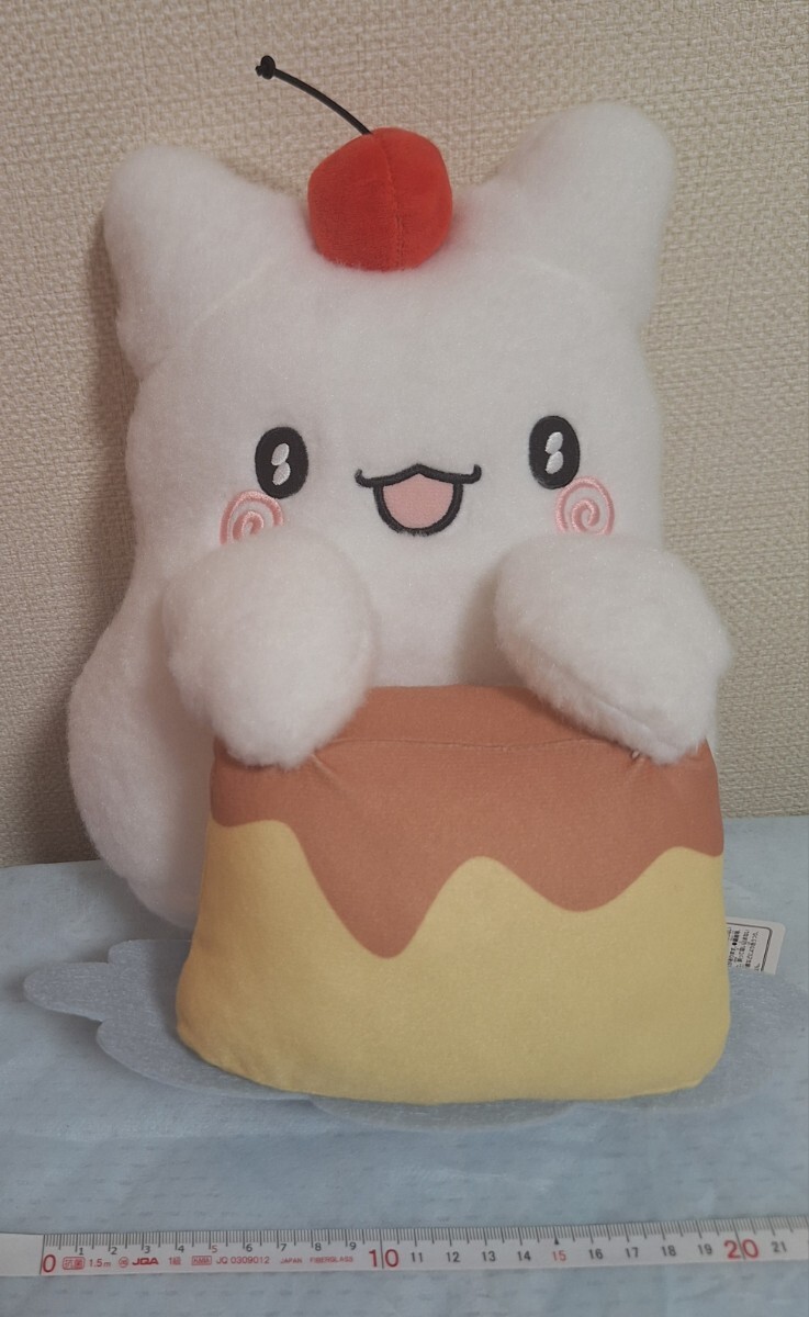 新品?未使用 はなまるおばけ おおきなプリン と BIG ぬいぐるみ 大きい マスコット タグ付き サンリオ