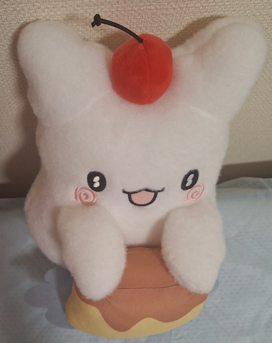 新品?未使用 はなまるおばけ おおきなプリン と BIG ぬいぐるみ 大きい マスコット タグ付き サンリオ