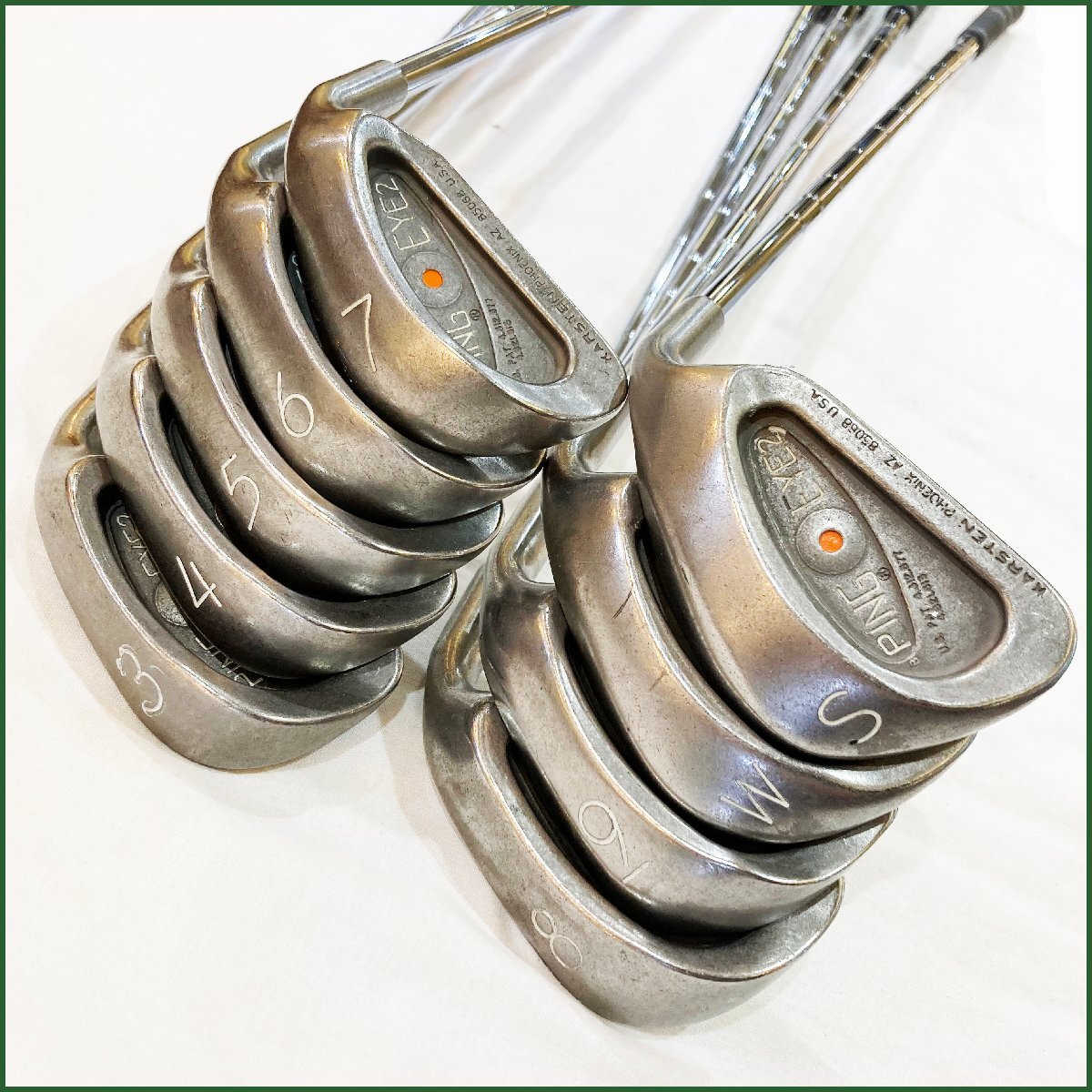 ○PING EYE2 ○ ピン アイアンセット オレンジドット 9本 ＃3～9