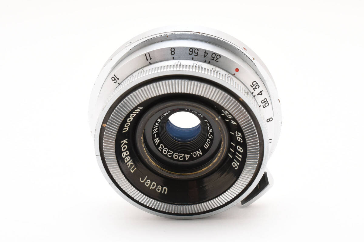 Nippon kogaku w-nikkor.c 3.5cm F3.5 Sマウント　ニコン
