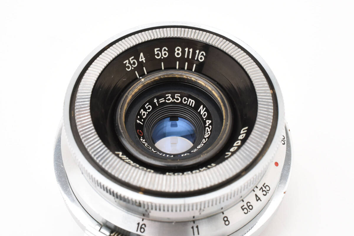Nippon kogaku w-nikkor.c 3.5cm F3.5 Sマウント　ニコン