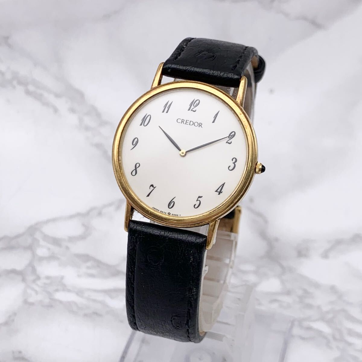 FN15523P【1000円スタート!!】 SEIKO CREDOR セイコー クレドール 5A74-0030 R0 QUARTZ クォーツ 腕時計 