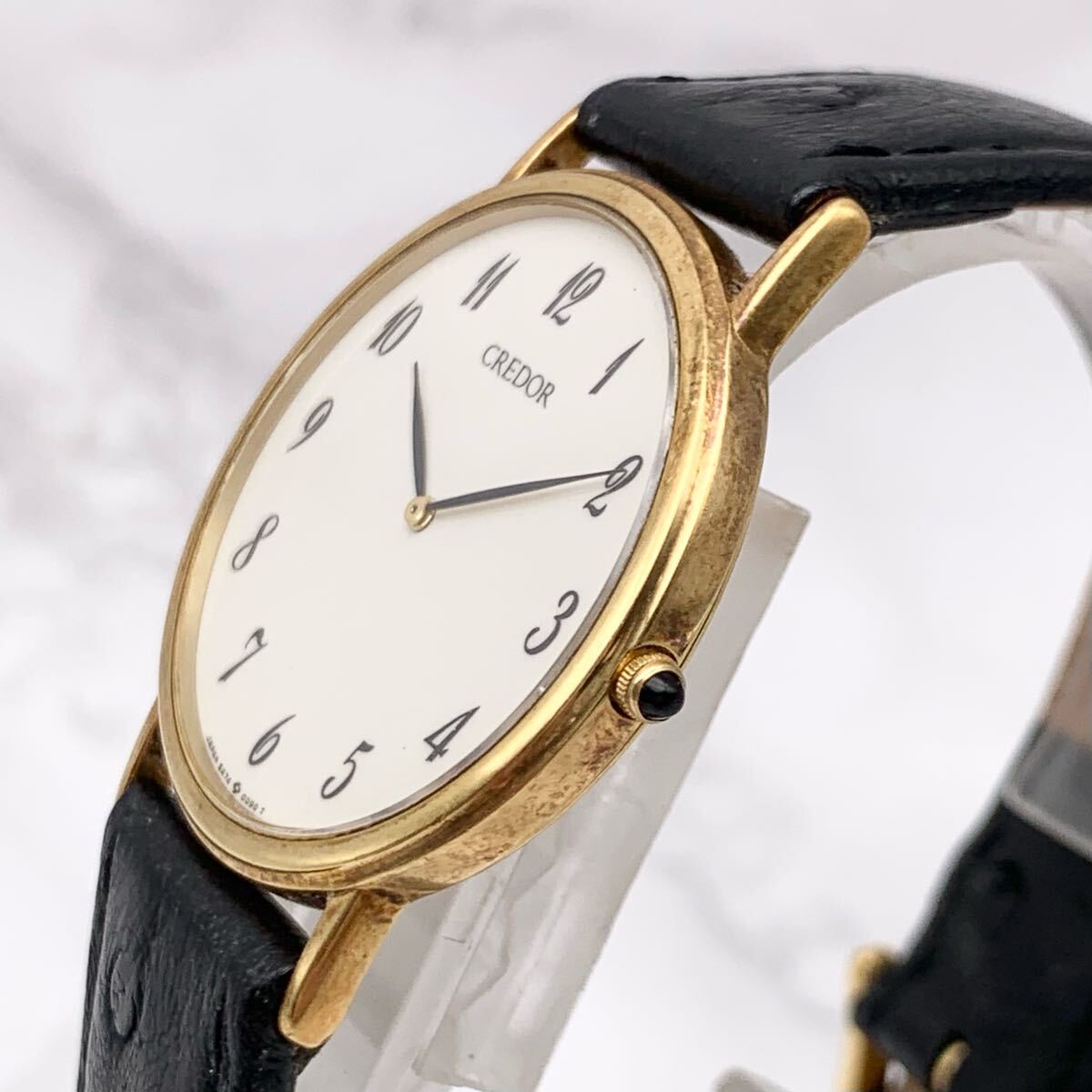 FN15523P【1000円スタート!!】 SEIKO CREDOR セイコー クレドール 5A74-0030 R0 QUARTZ クォーツ 腕時計 