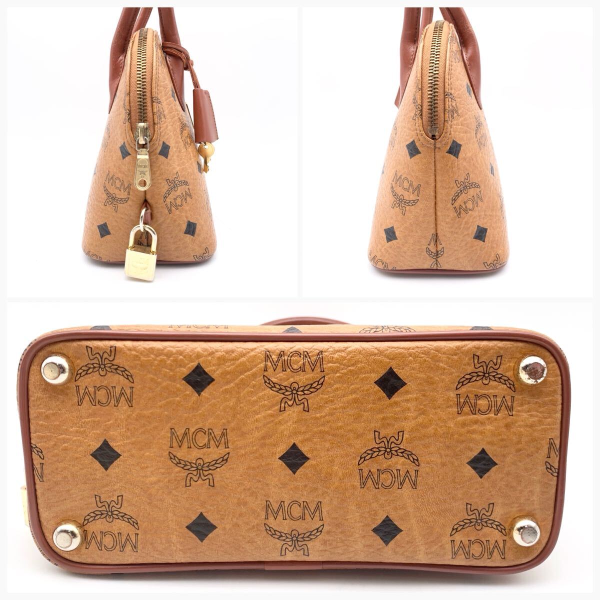 FN15529Y【1000円スタート!!】MCM エムシーエム ヴィセトス柄 バッグ ハンドバッグ ミニバッグ 鞄 レディース