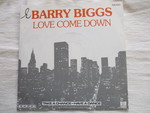 BARRY BIGGS 7！LOVE COME DOWN, EVELYN KING, オランダ 7インチ EP 45, 美盤