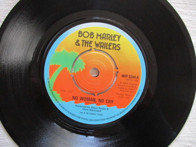 BOB MARLEY 7！NO WOMAN NO CRY～LIVE～, KINKY REGGAE, UK 7インチ, 美盤