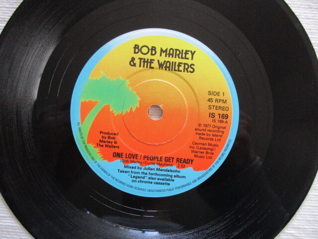 BOB MARLEY 7！ONE LOVE, SO MUCH TROUBLE IN THE WORLD, UK 7インチ, 美盤