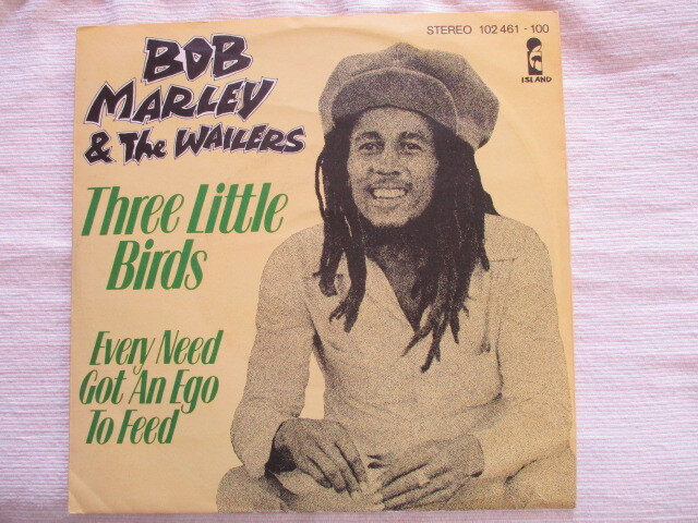 BOB MARLEY 7！THREE LITTLE BIRDS, ドイツ 7インチ EP 45, 美品