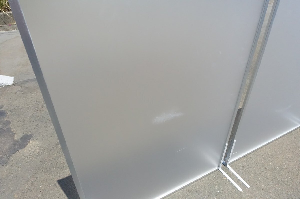 D　90*40*120.5cm　4臺セット　アルミ枠　パーテーションセット　半透明　スタッキング　仕切り板　間仕切り　業(yè)務(wù)用　店舗　オフィス