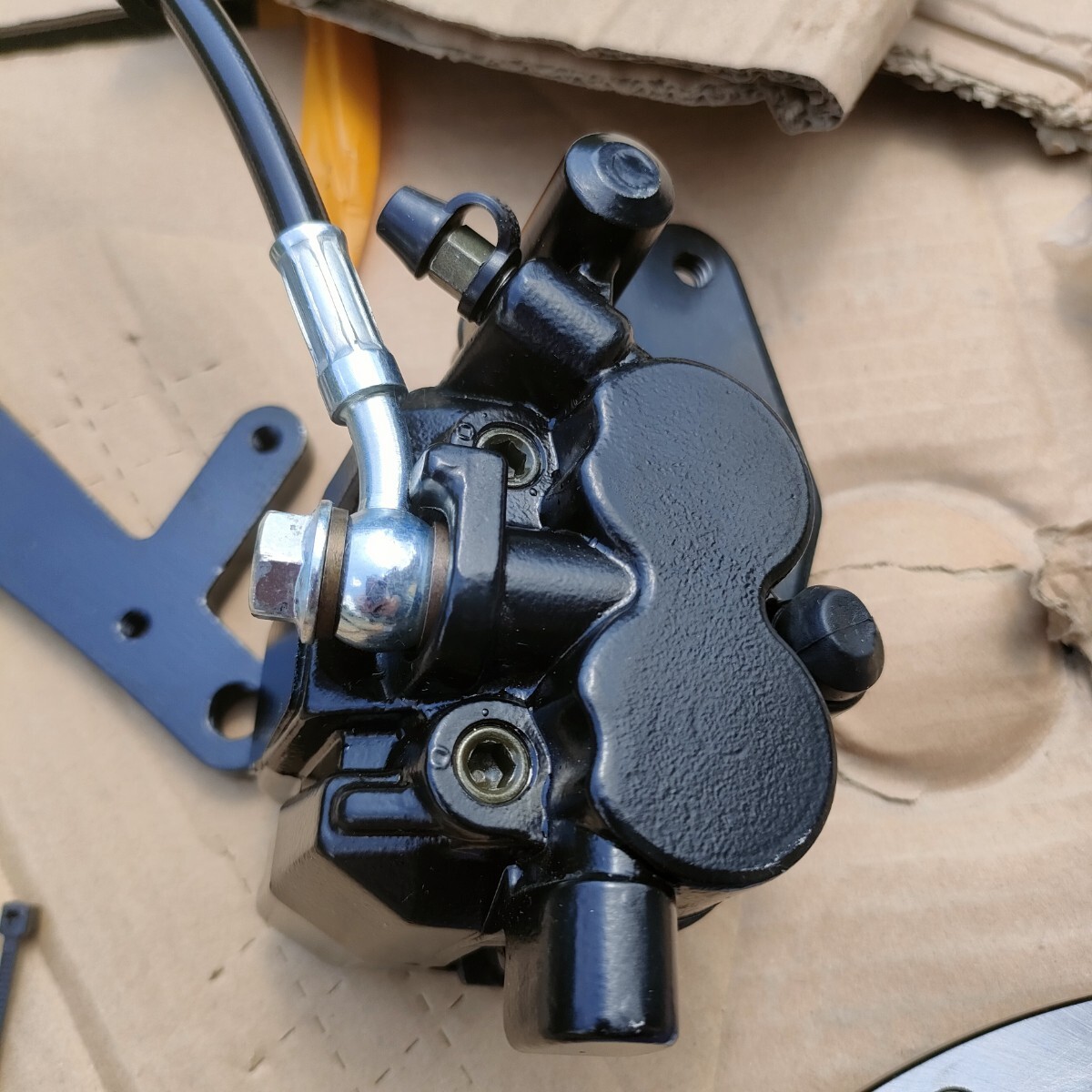【新品】13cmφ リアドラムブレーキディスク化キット リアディスクブレーキ化キット YBR125 GN125 EN125 GB250