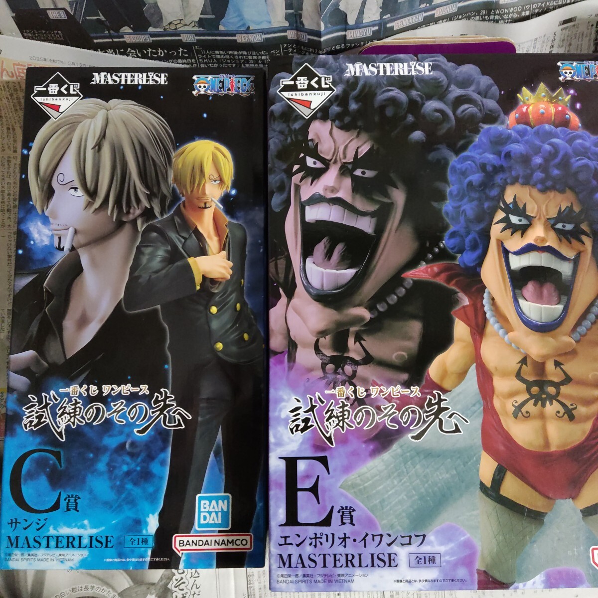 ワンピース 1番くじ試練のその先へC賞サンジ E賞イワンコフ ワンピース 1番くじ試練のその先へC賞サンジ E賞イワンコフ ONE