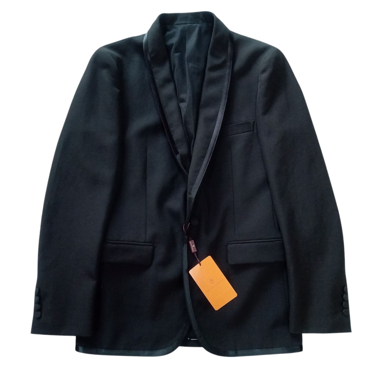 即決★新品 UNITED ARROWS WHITE LABEL ユナイテッドアローズ ホワイトレーベル ショールカラー タキシード ジャケット 46 黒 送料無料