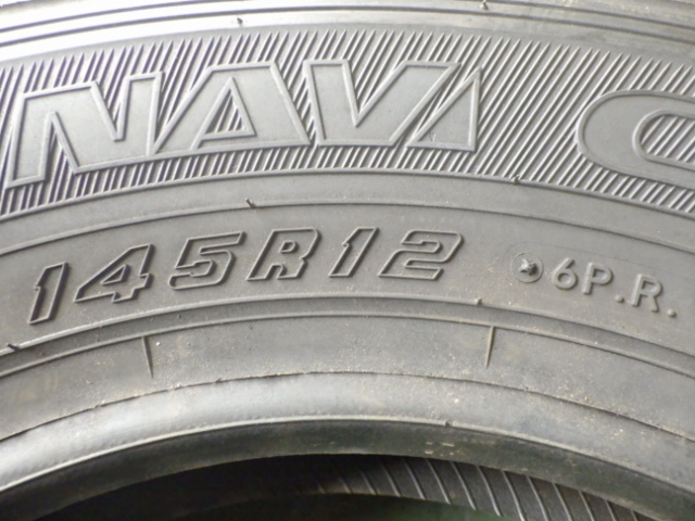 145R12 6PR グッドイヤー GOODYEAR 冬 アイスナビ CARGO 中古 9.9分山 4本セット スタッドレスタイヤ 日本製 145/12 145-12 P3523_画像2